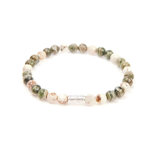 Bracciale elasticizzato con Aulite e Diaspro KIJANI