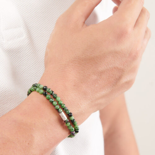 Bracciale avvolgente con Rubino zoisite MSITU